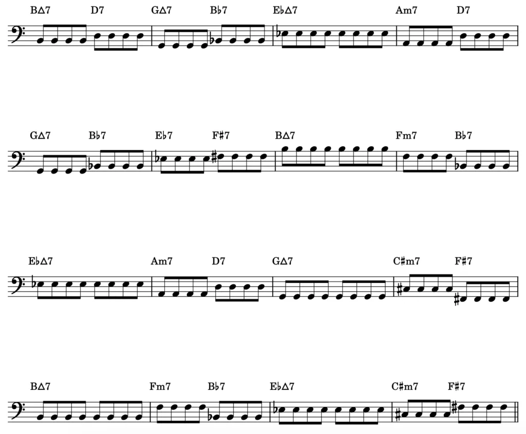 Flea’s punk-rock take on John Coltrane’s “Giant Steps”